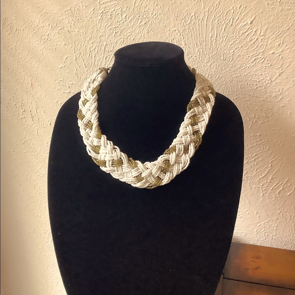 beautiful braided beaded necklace